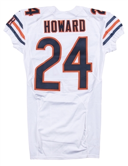 2016 Jordan Howard Game Used Chicago Bears White Road Jersey 